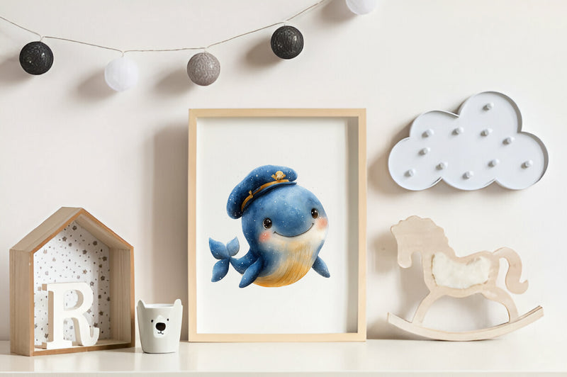 Whale Blue Whale Clipart Bundle - CraftNest - Digital Crafting and Art