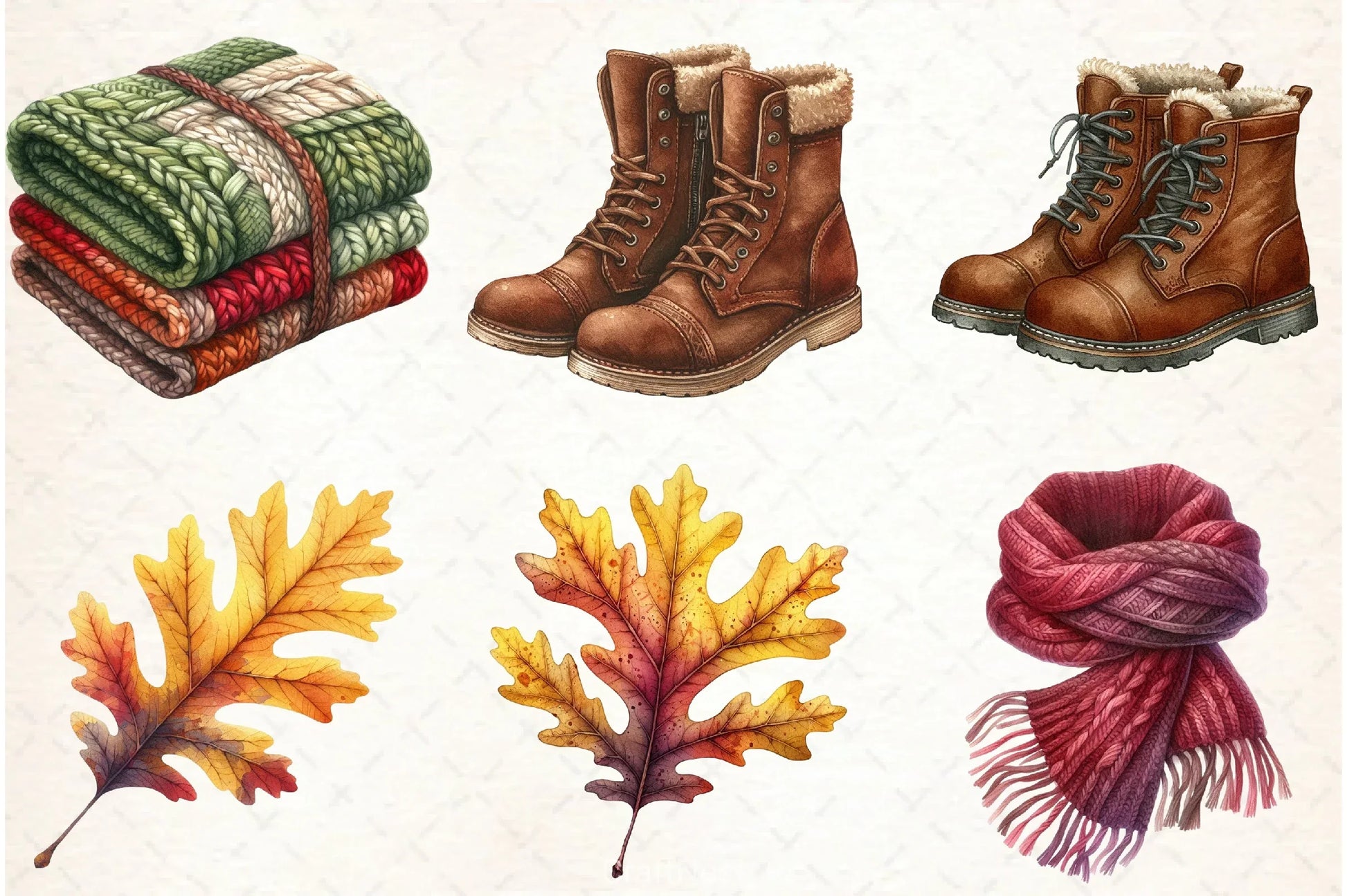 Watercolour Autumn Clipart Bundle 2 - CraftNest - Digital Crafting and Art