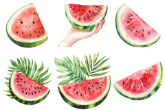 Summer Juicy Watermelon Clipart - CraftNest - Digital Crafting and Art