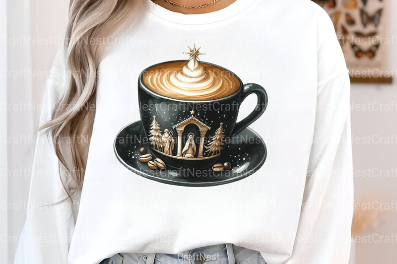 Festive Latte Christmas Coffee Clipart Bundle - CraftNest - Digital Crafting and Art