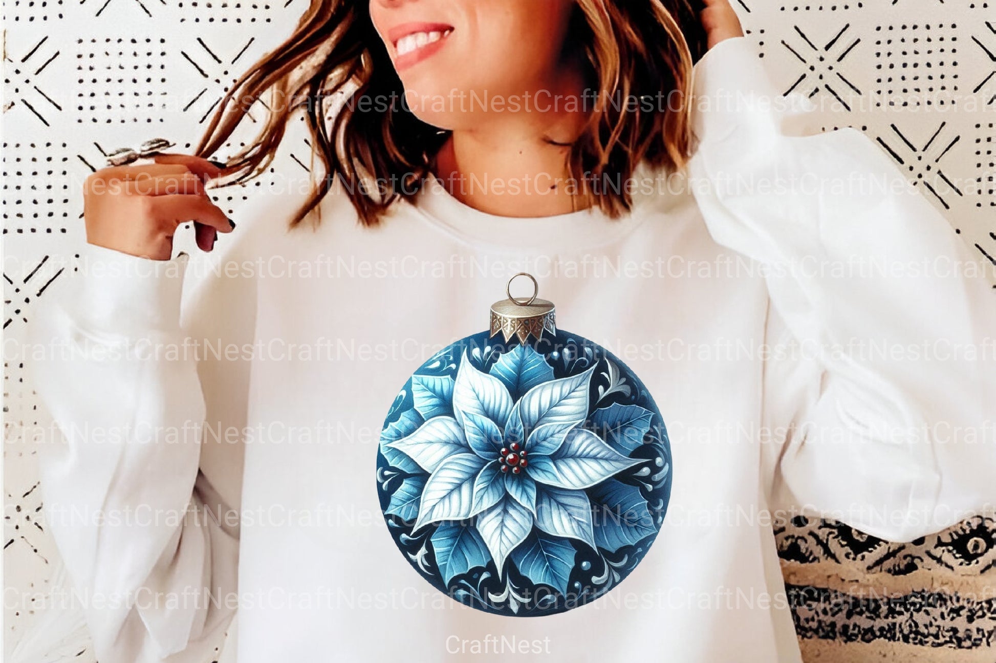 Blue Christmas Balls Clipart Set - CraftNest - Digital Crafting and Art