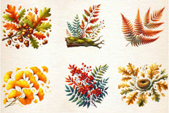 Autumn Nature Clipart Bundle - CraftNest - Digital Crafting and Art