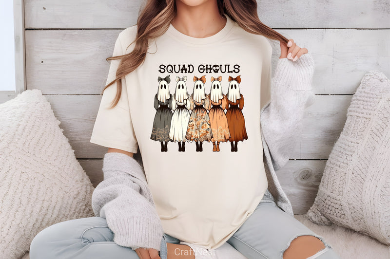 Vintage Halloween Squad Ghouls Clipart Bundle - CraftNest - Digital Crafting and Art