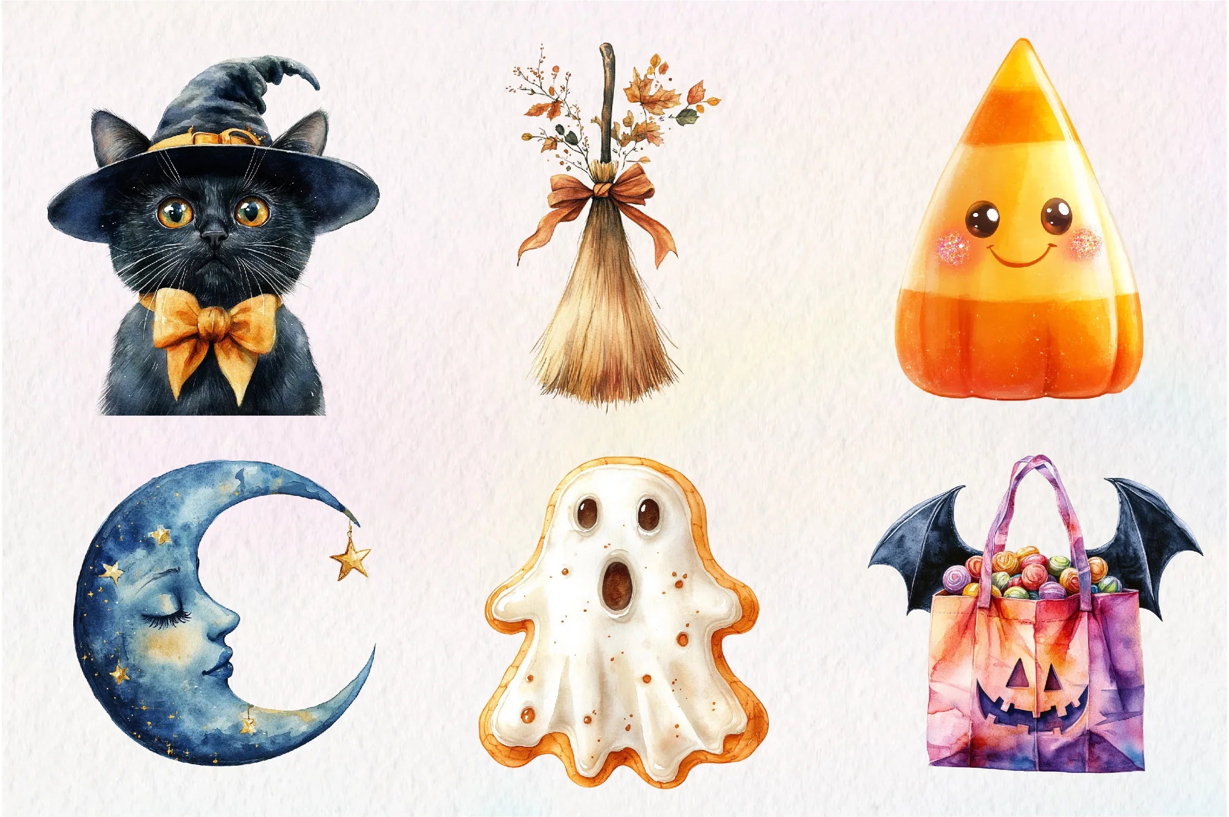 Cute Halloween Huge Clipart Bundle - CraftNest - Digital Crafting and Art