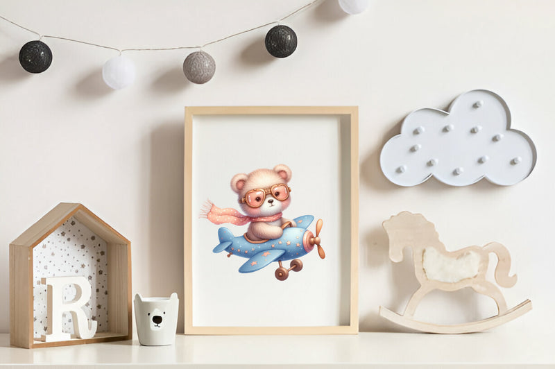 Airplane Cute Animals Clipart Bundle - CraftNest - Digital Crafting and Art