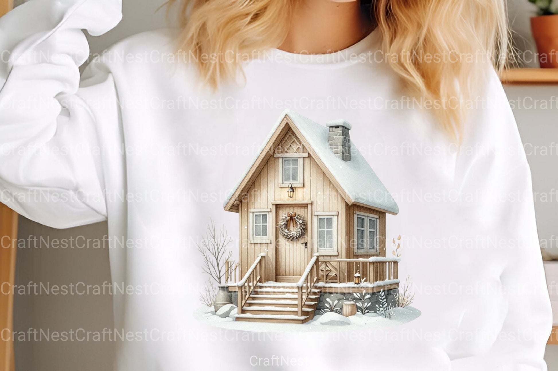 Nordic Winter Cottage Clipart Bundle - CraftNest - Digital Crafting and Art