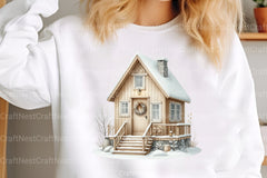 Nordic Winter Cottage Clipart Bundle - CraftNest - Digital Crafting and Art