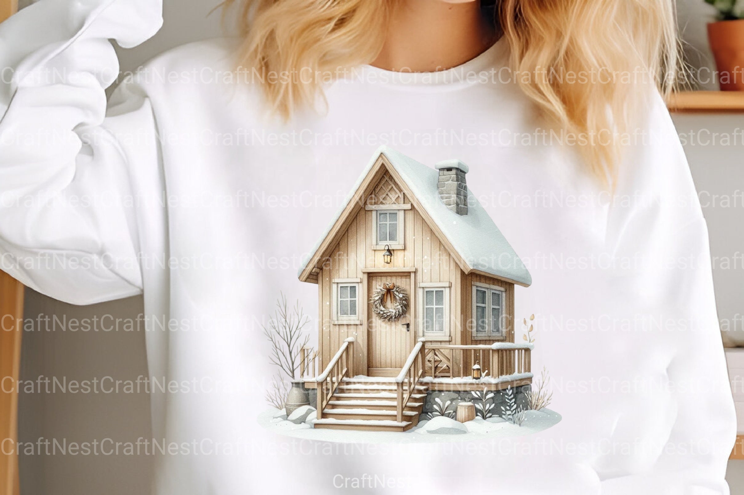 Nordic Winter Cottage Clipart Bundle - CraftNest - Digital Crafting and Art