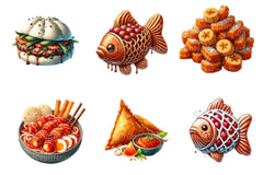 Street Food Clipart Bundle  99 - CraftNest - Digital Crafting and Art