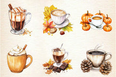 Cozy Autumn Coffee Clipart Bundle 2 - CraftNest - Digital Crafting and Art