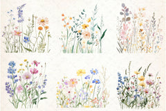 Wildflower Meadow Clipart Bundle - CraftNest - Digital Crafting and Art