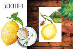 Lemon Clipart Bundle - CraftNest - Digital Crafting and Art