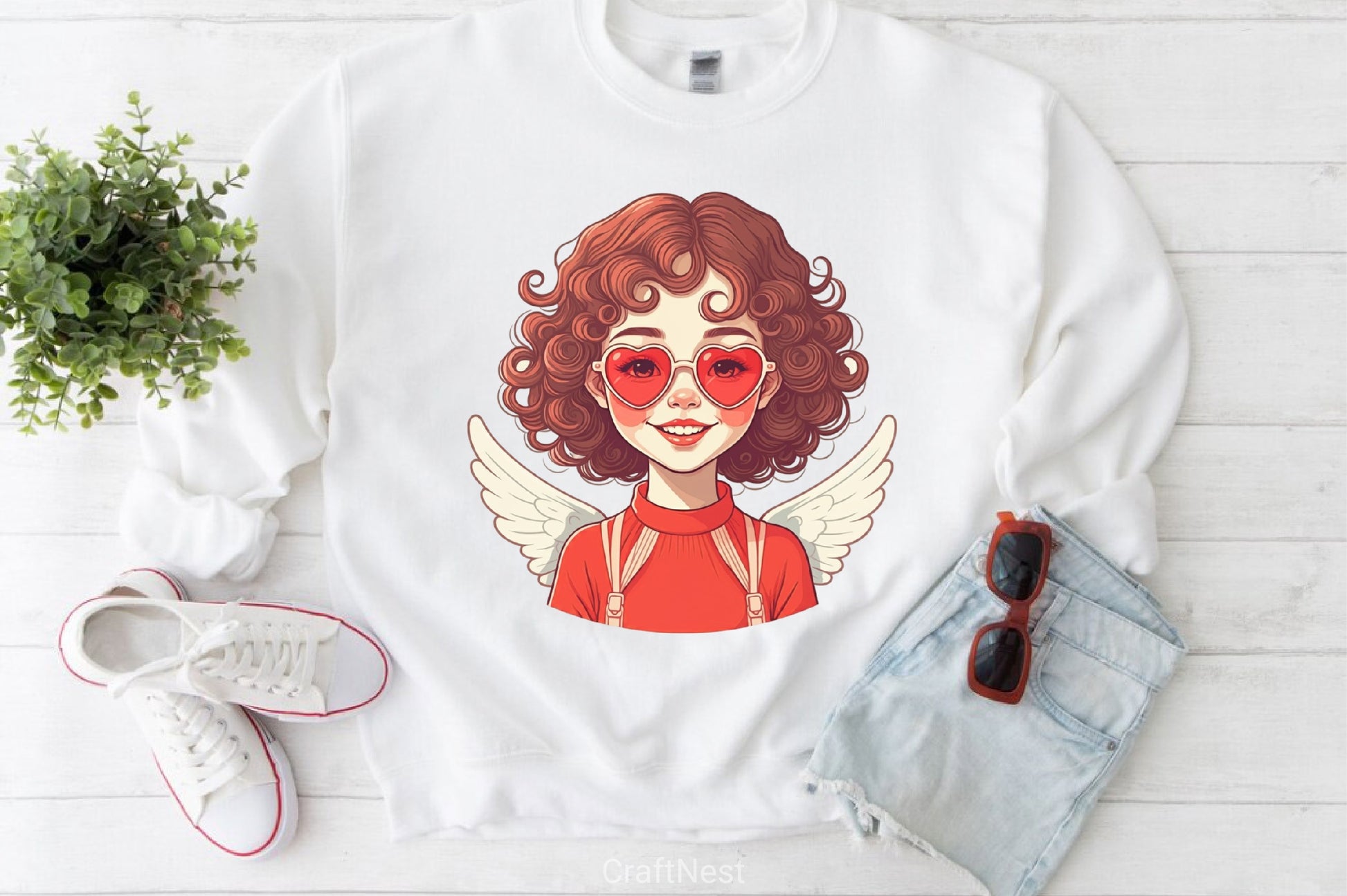 Valentine Cupid Girl Clipart Bundle - CraftNest - Digital Crafting and Art