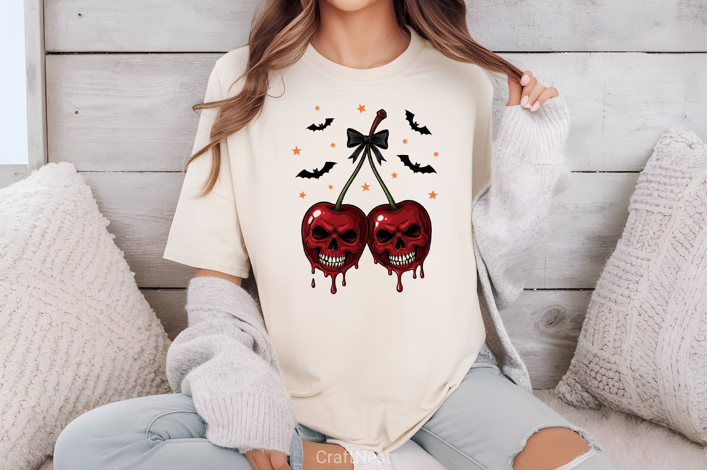 Skull Cherries Halloween Clipart Bundle - CraftNest - Digital Crafting and Art