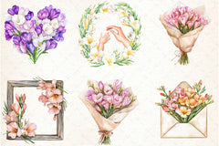 Freesia Mother's Day Clipart Bundle - CraftNest - Digital Crafting and Art