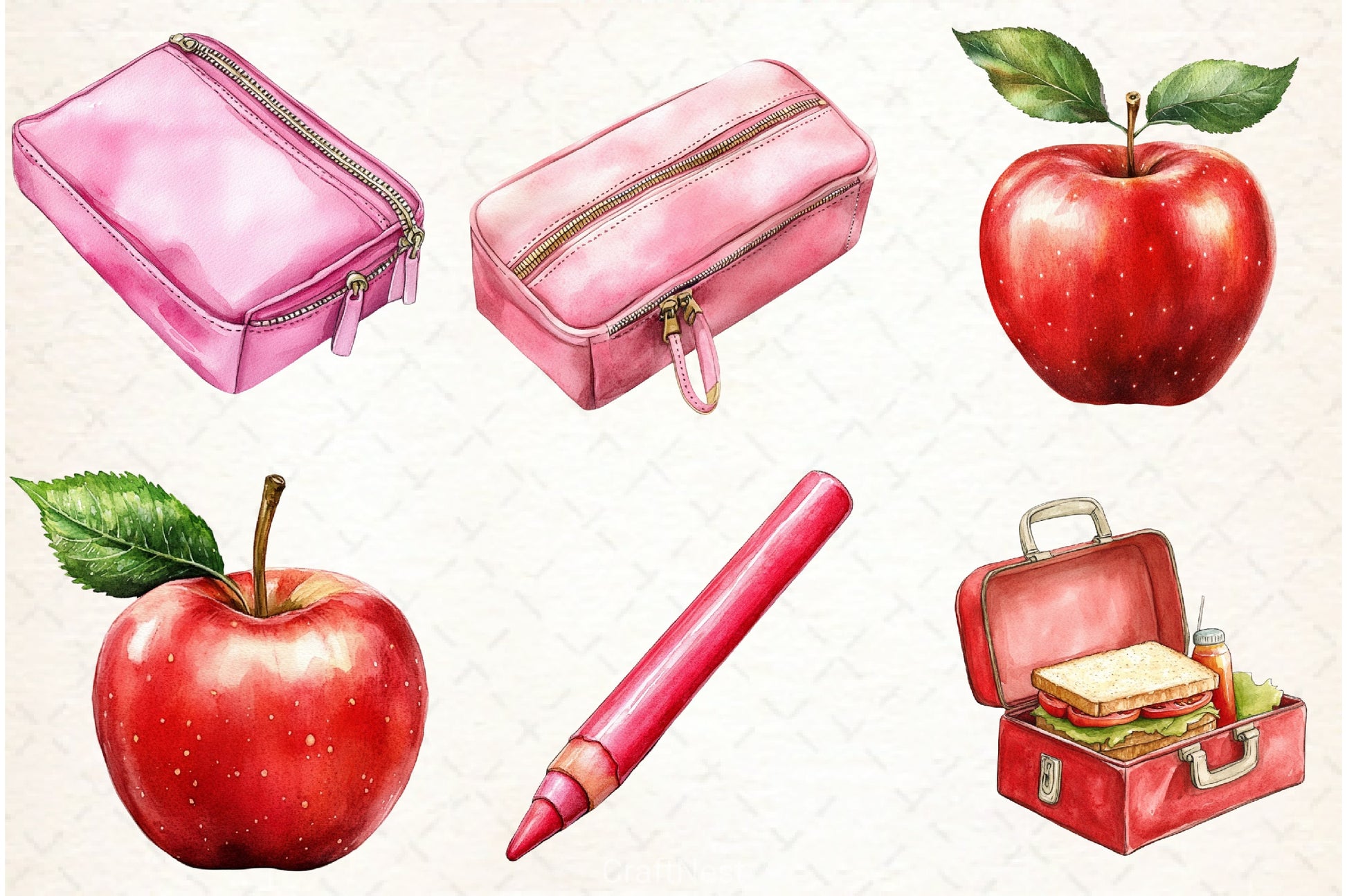 School Classroom Clipart Bundle - CraftNest - Digital Crafting and Art