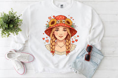 Valentine Girl Clipart Bundle 4 - CraftNest - Digital Crafting and Art