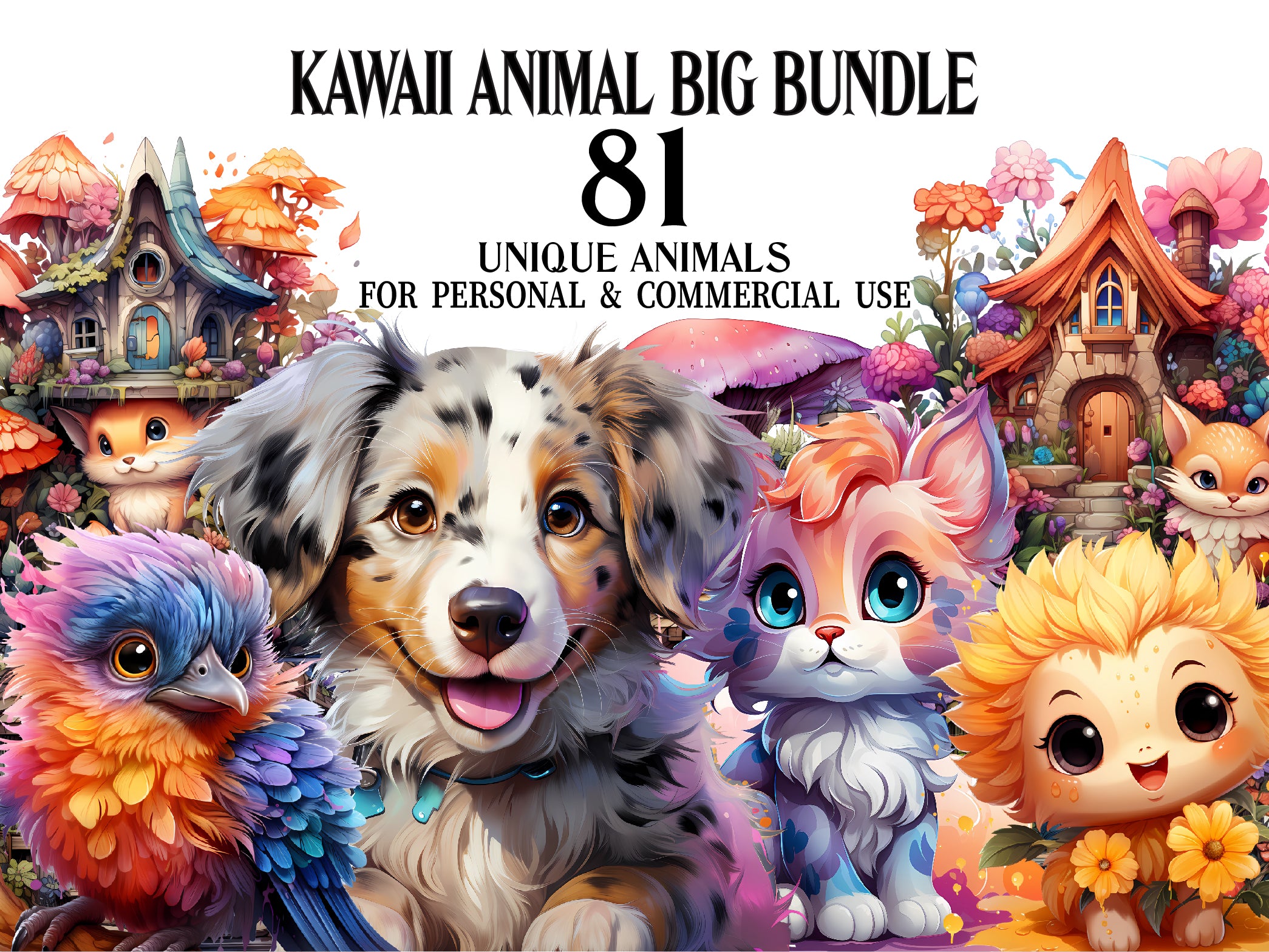 Kawaii Animal Clipart - CraftNest