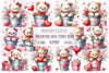Valentine Cute Teddy Bear Clipart Bundle