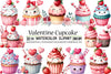 Valentine Cupcake Clipart Bundle 6