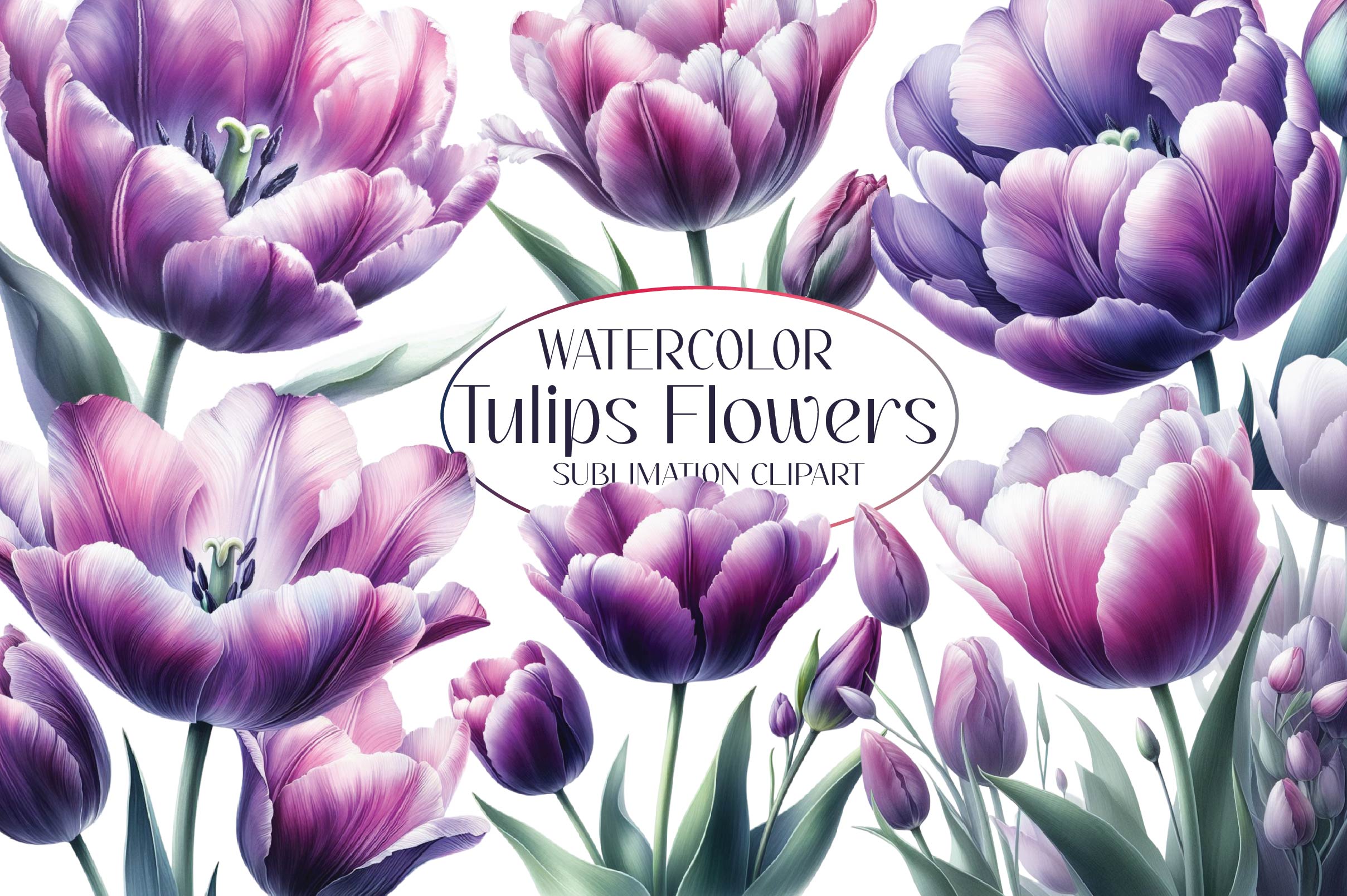 Tulips Clipart Bundle - CraftNest - Digital Crafting and Art
