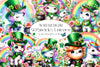St Patricks Unicorn Clipart Bundle