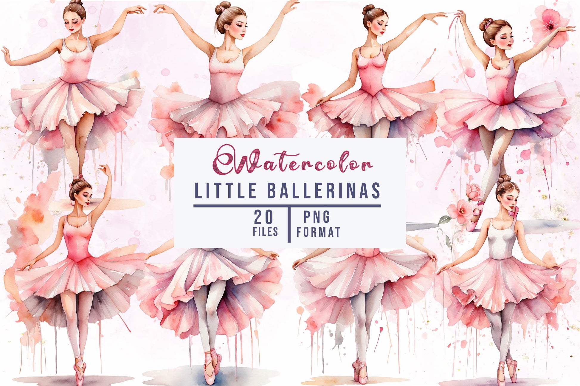Little Ballerinas Clipart Bundle - CraftNest - Digital Crafting and Art