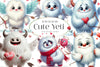 Cute Yeti Clipart Bundle