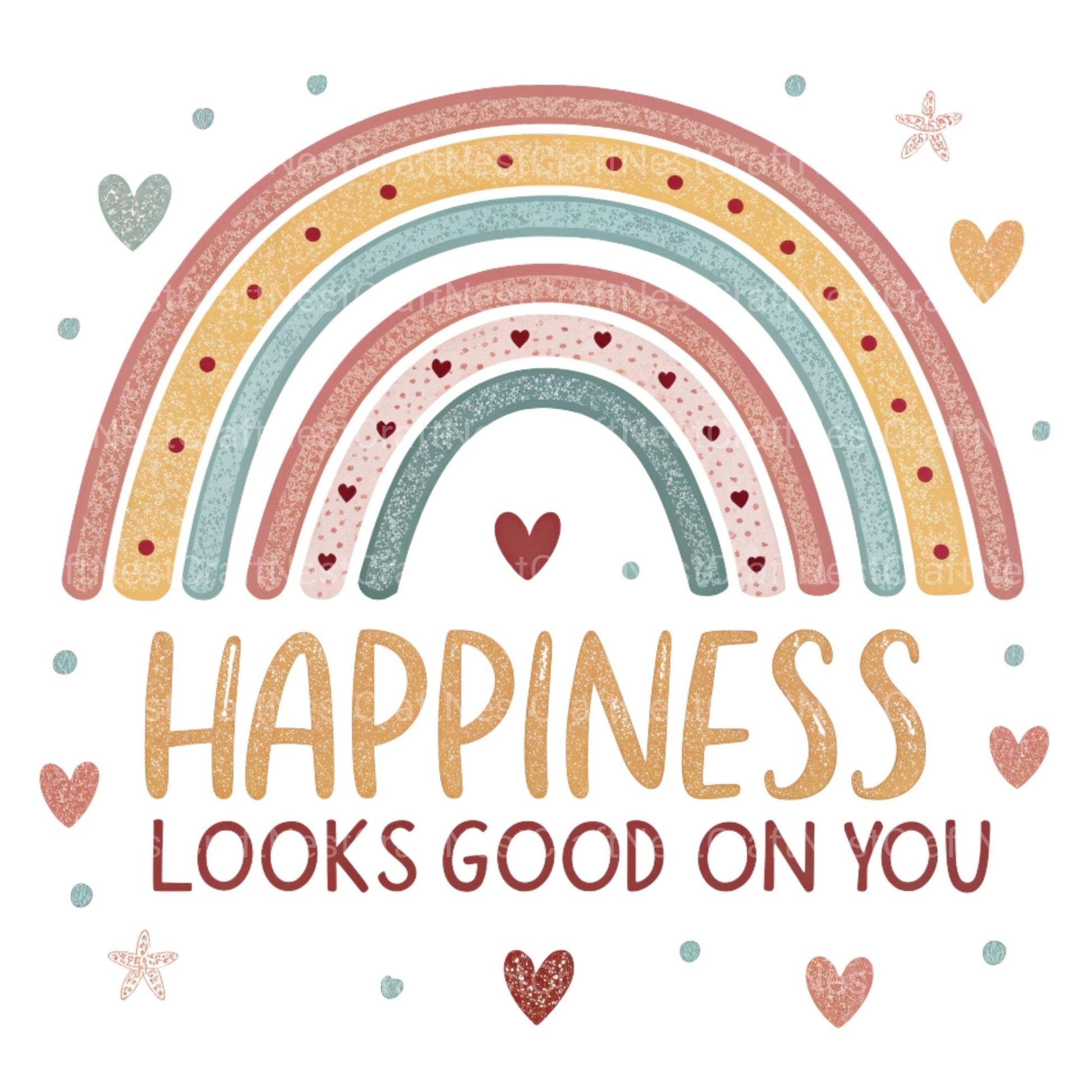 Happiness Looks Good On You Clipart Bundle - CraftNest - Digital Crafting and Art