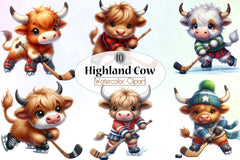 Highland Cow Clipart Bundle 29 - CraftNest - Digital Crafting and Art