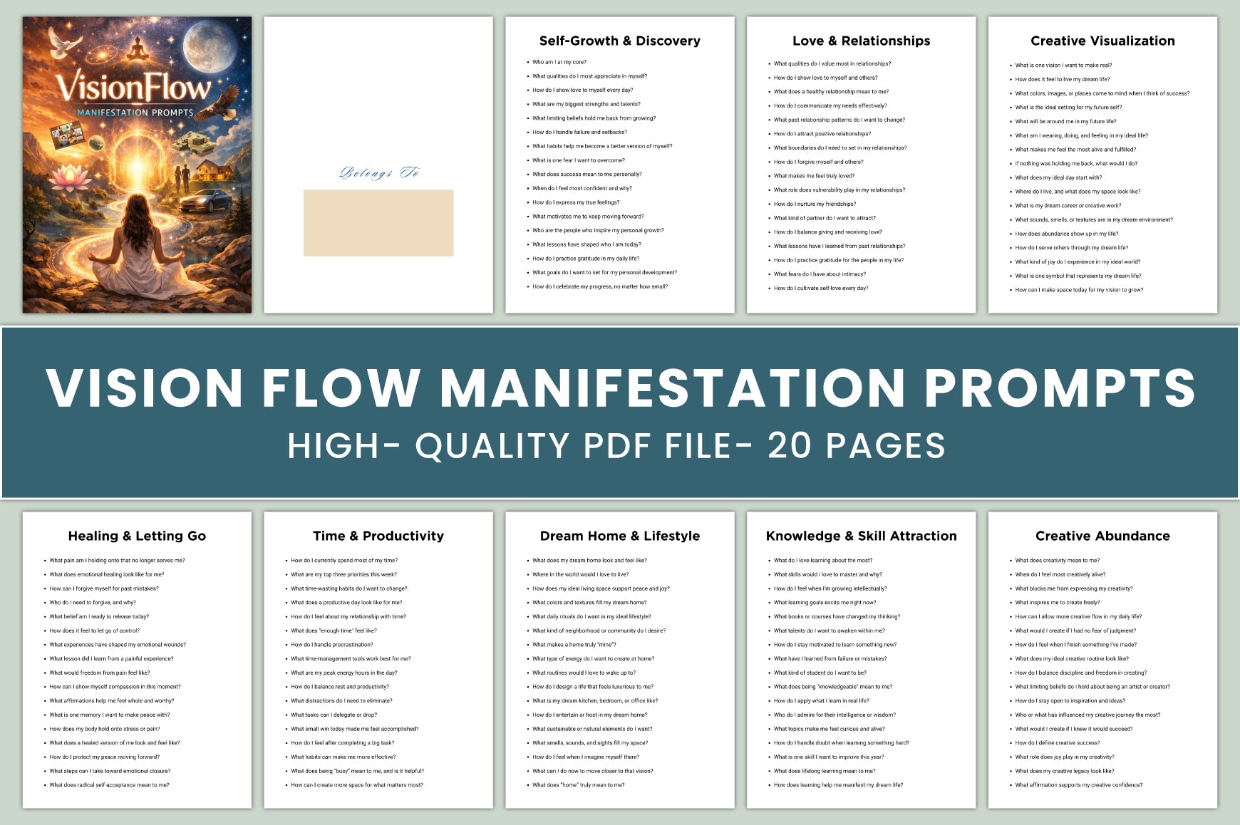 Vision Flow Manifestation Prompts