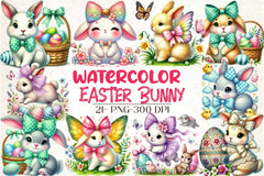 Easter Bunny Clipart Bundle 34 - CraftNest - Digital Crafting and Art