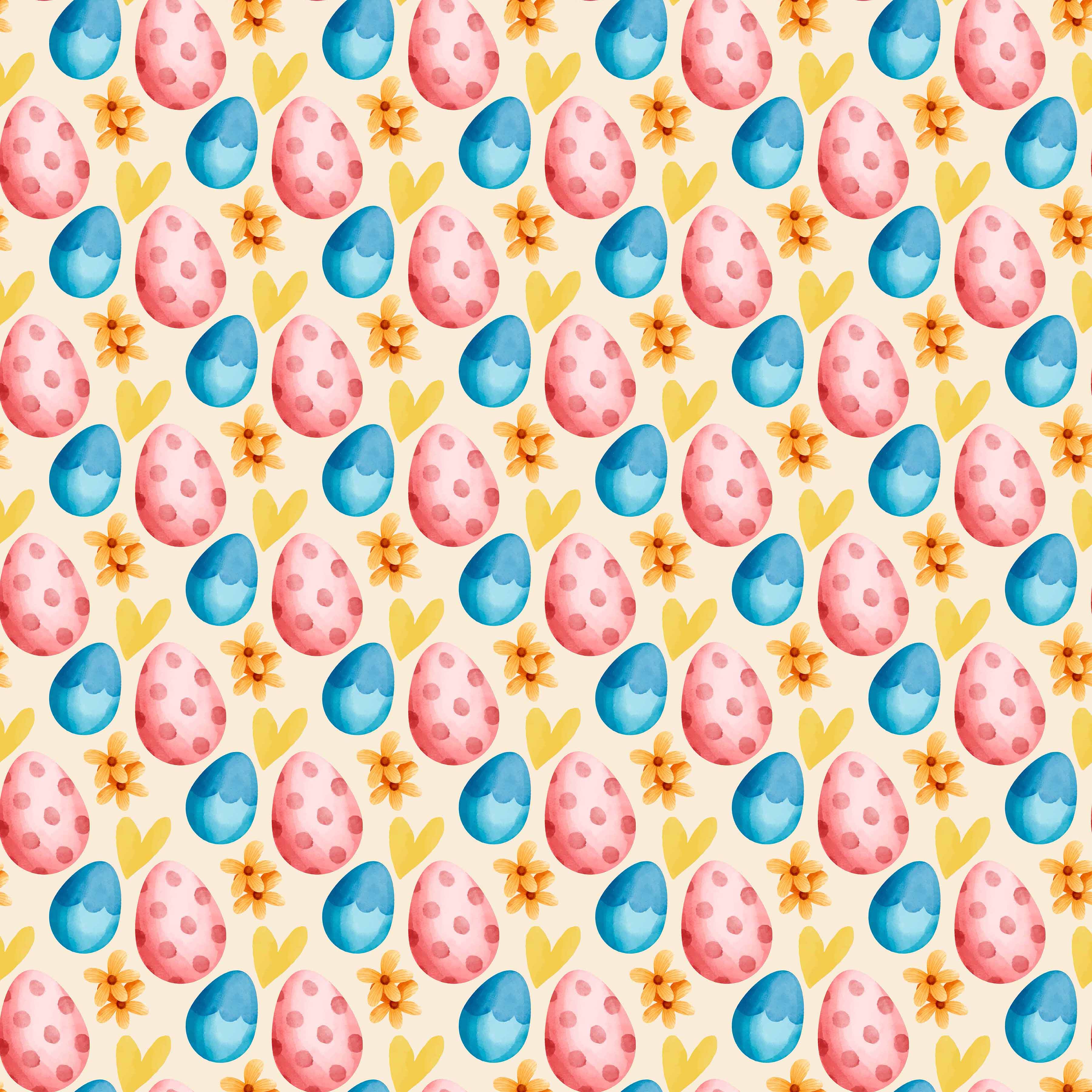 Watercolor Easter Seamless Digital Paper - CraftNest - Digital Crafting and Art