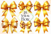 Yellow Bow Clipart Bundle