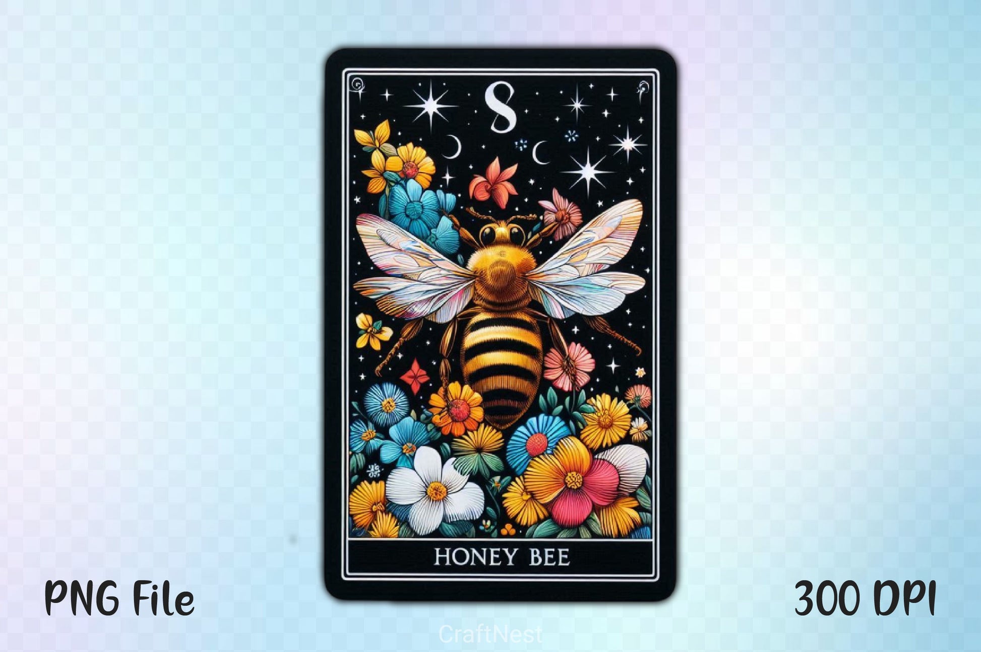 Honey Bee Tarot Card Clipart Bundle 16 - CraftNest - Digital Crafting and Art