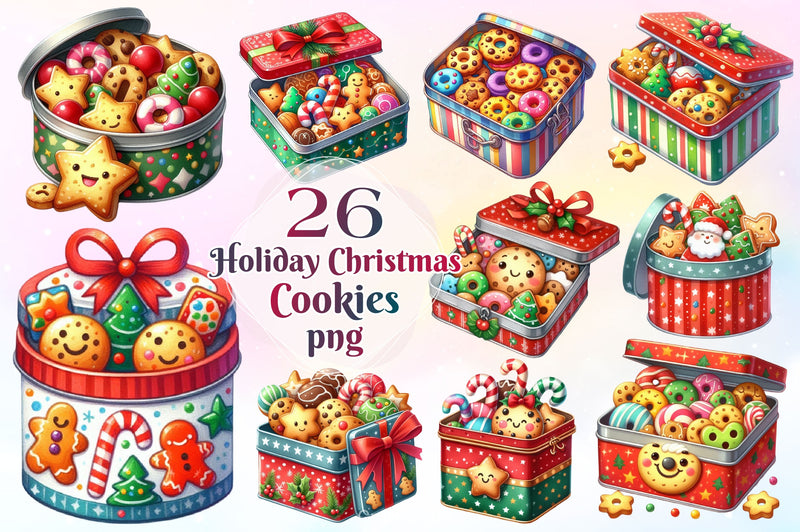 Holiday Christmas Cookies Clipart Bundle 3 - CraftNest - Digital Crafting and Art