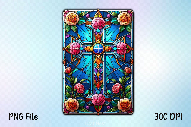 Stained Glass Cross Tarot Card Clipart Bundle 10 - CraftNest - Digital Crafting and Art