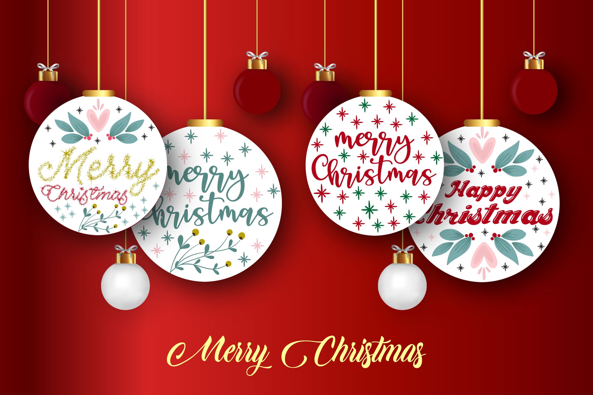 Merry Christmas Round Bundle - CraftNest - Digital Crafting and Art