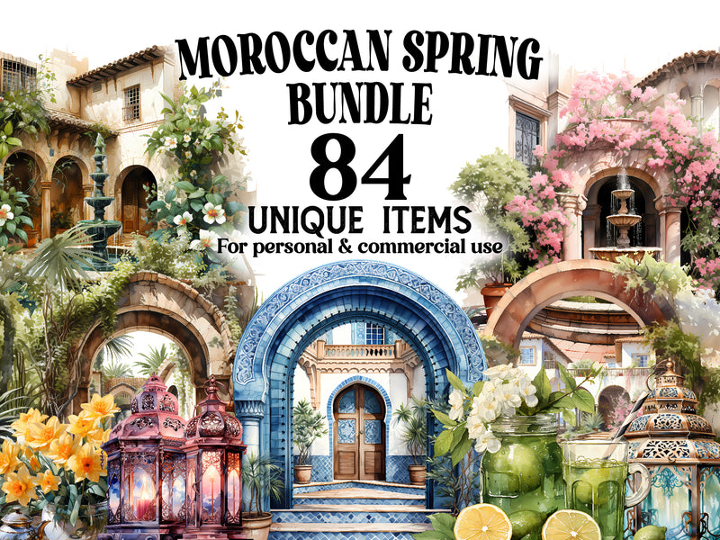 Moroccan Spring Clipart - CraftNest