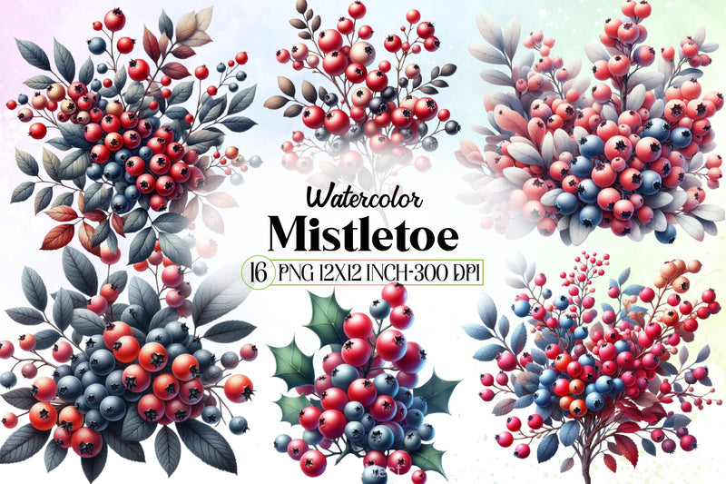Mistletoe Clipart Bundle 1 - CraftNest - Digital Crafting and Art