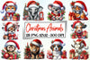 Christmas Animals Clipart Bundle