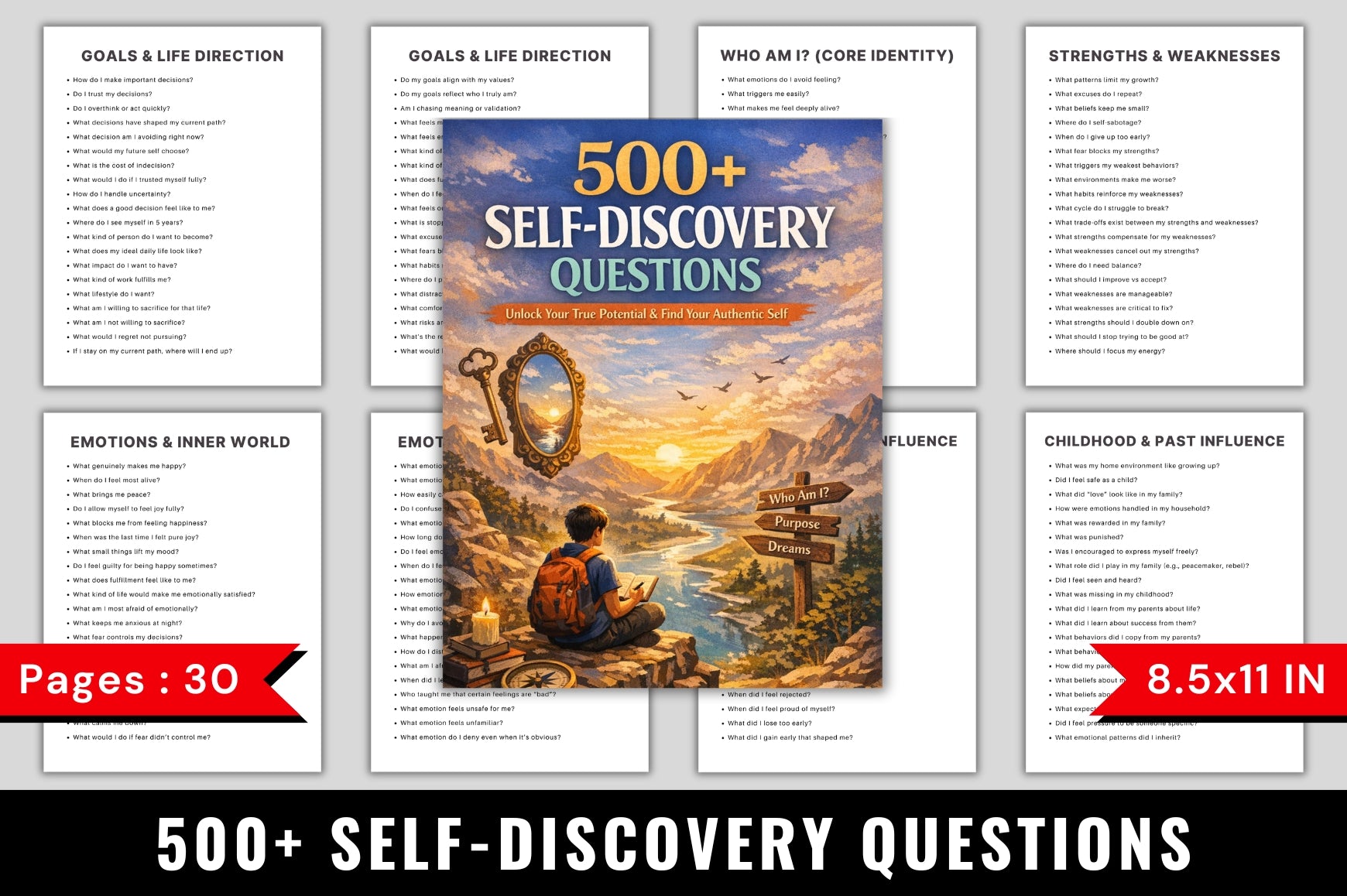 Self-Discovery Questions Journal