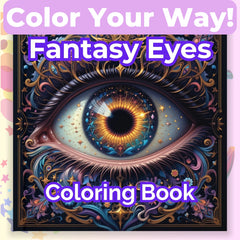 Fantasy Eyes Coloring Book Bundle - CraftNest - Digital Crafting and Art