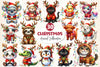 Christmas Animal Clipart Bundle 6