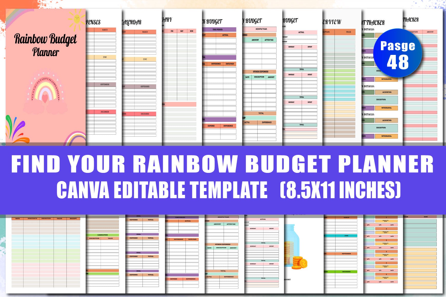 Rainbow Budget Planner