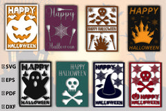 Happy Halloween Card SVG Bundle - CraftNest - Digital Crafting and Art