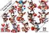 Valentine's Day Funny Donkey Clipart Bundle