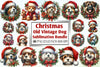 Vintage Christmas Dog Clipart Bundle