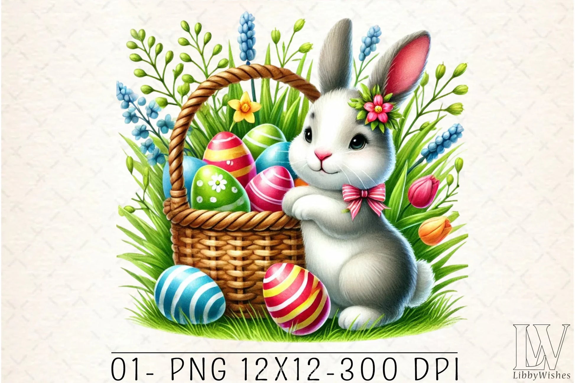 Easter Bunny Clipart Bundle 32 - CraftNest - Digital Crafting and Art