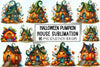 Halloween Pumpkin House Clipart Bundle 2